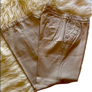 London Jean Khaki Straight Leg Pants Excellent Condition Size 10 Tall
